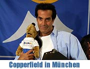 David Copperfield in der Münchner Olympiahalle „An Intimate Evening of Grand Illusion“ und Aufnahme in den Munich Olympic Walk of Stars (Foto: Nathalie Tandler)